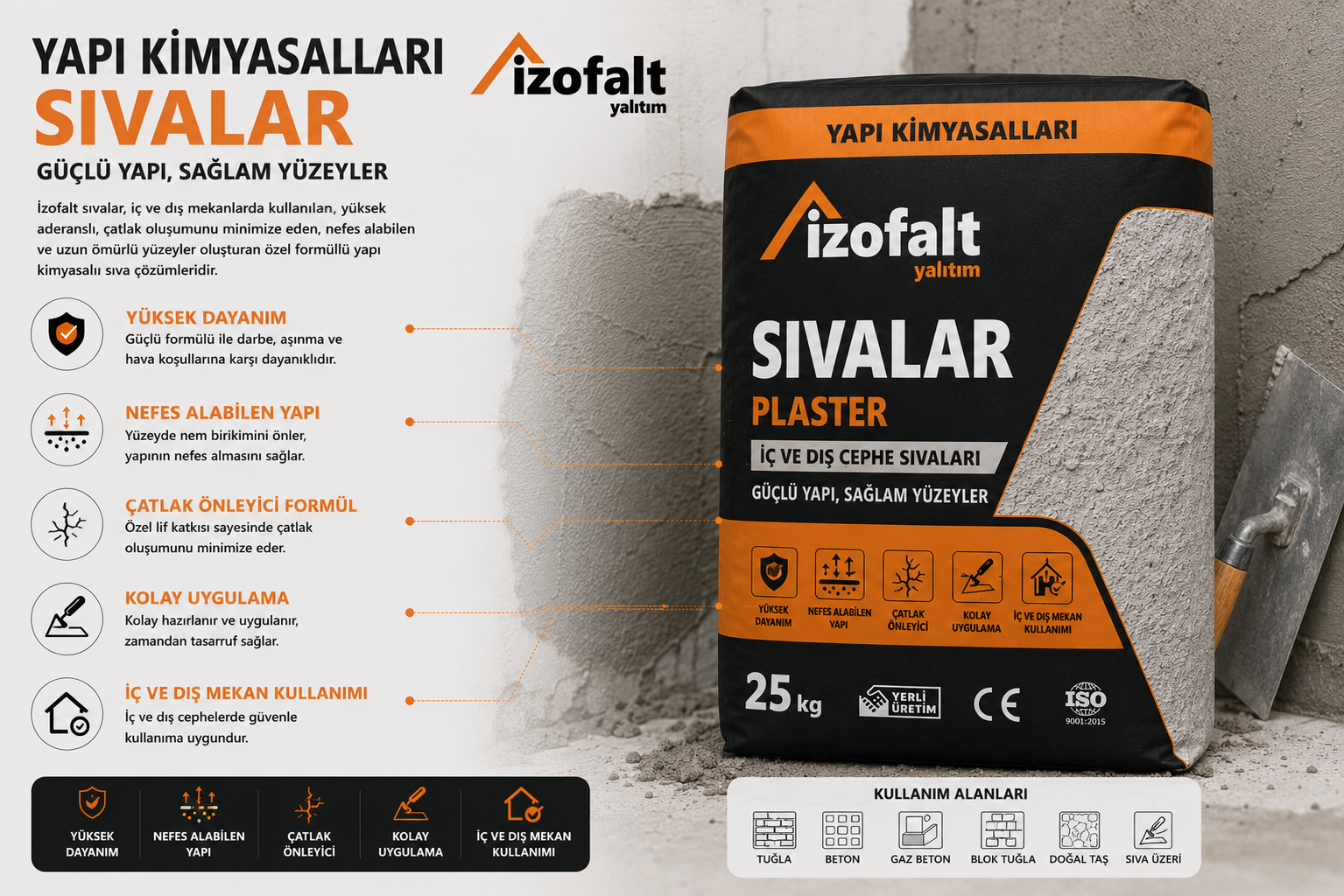 Yalıtım Levha Sıvaları ve Hazır Sıvalar